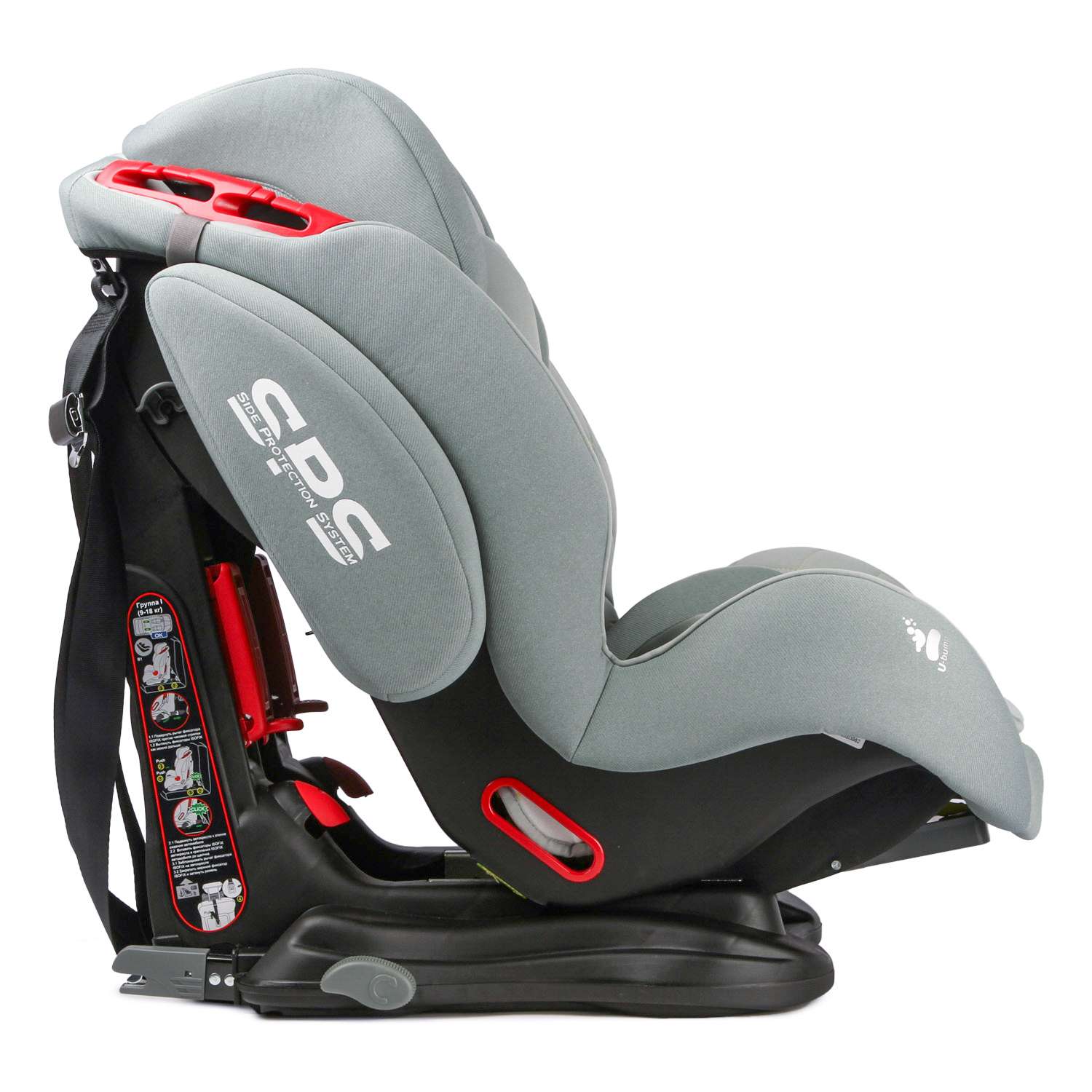 Автокресло Olsson Voyager Fix Grey Sport Edition Isofix 1/2/3 (9-36 кг) - фото 11