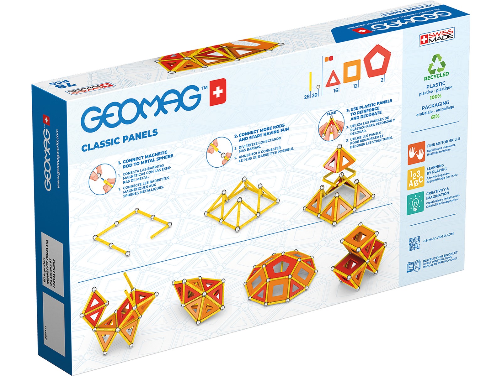 Конструктор Geomag магнитный 78 дет. - фото 4