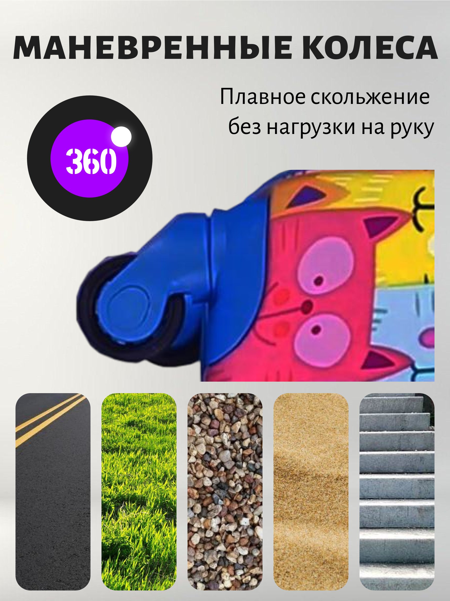 Чемодан Magio Веселые коты - фото 5