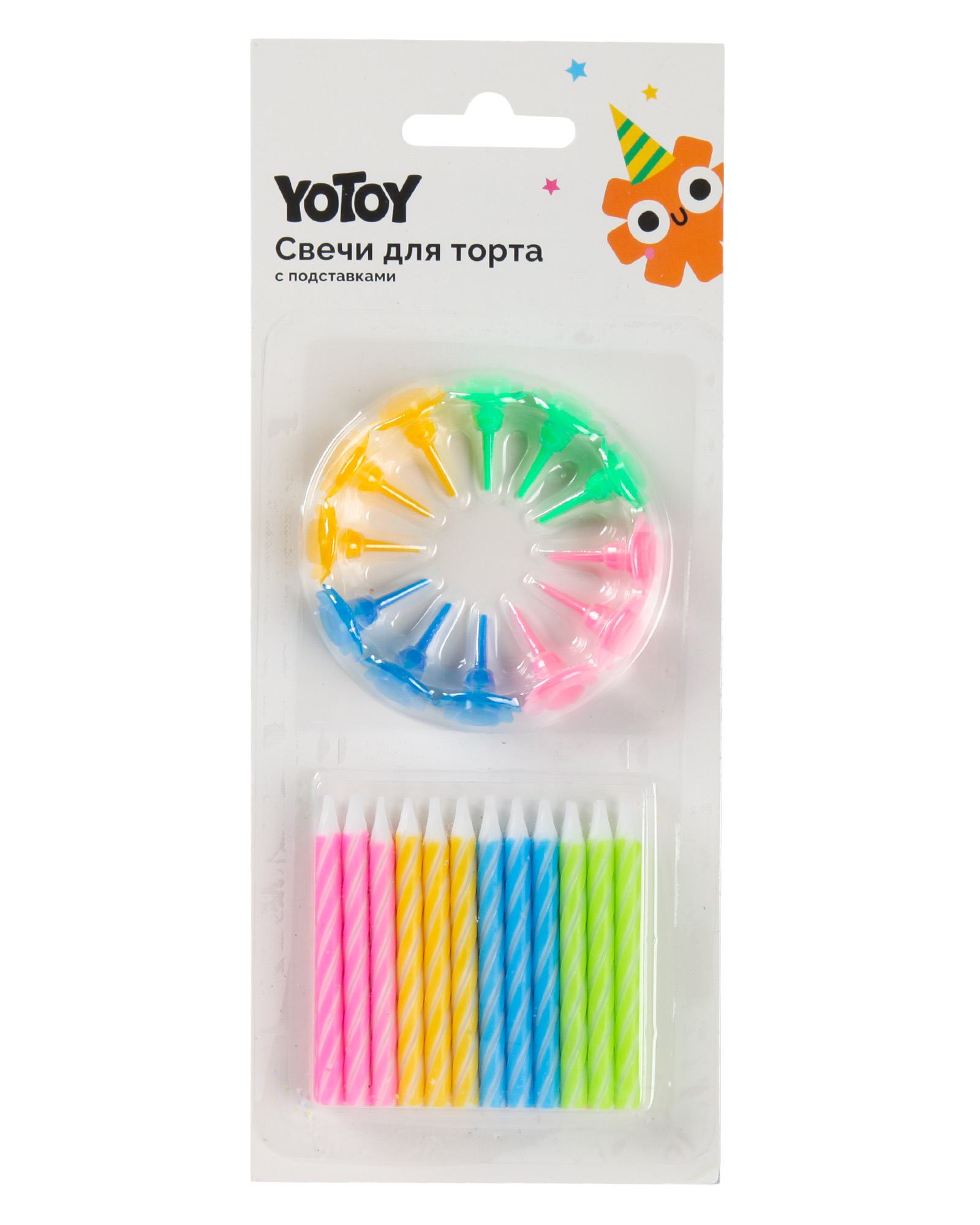 Свечи Yotoy 24 штуки+12 подставок - фото 1