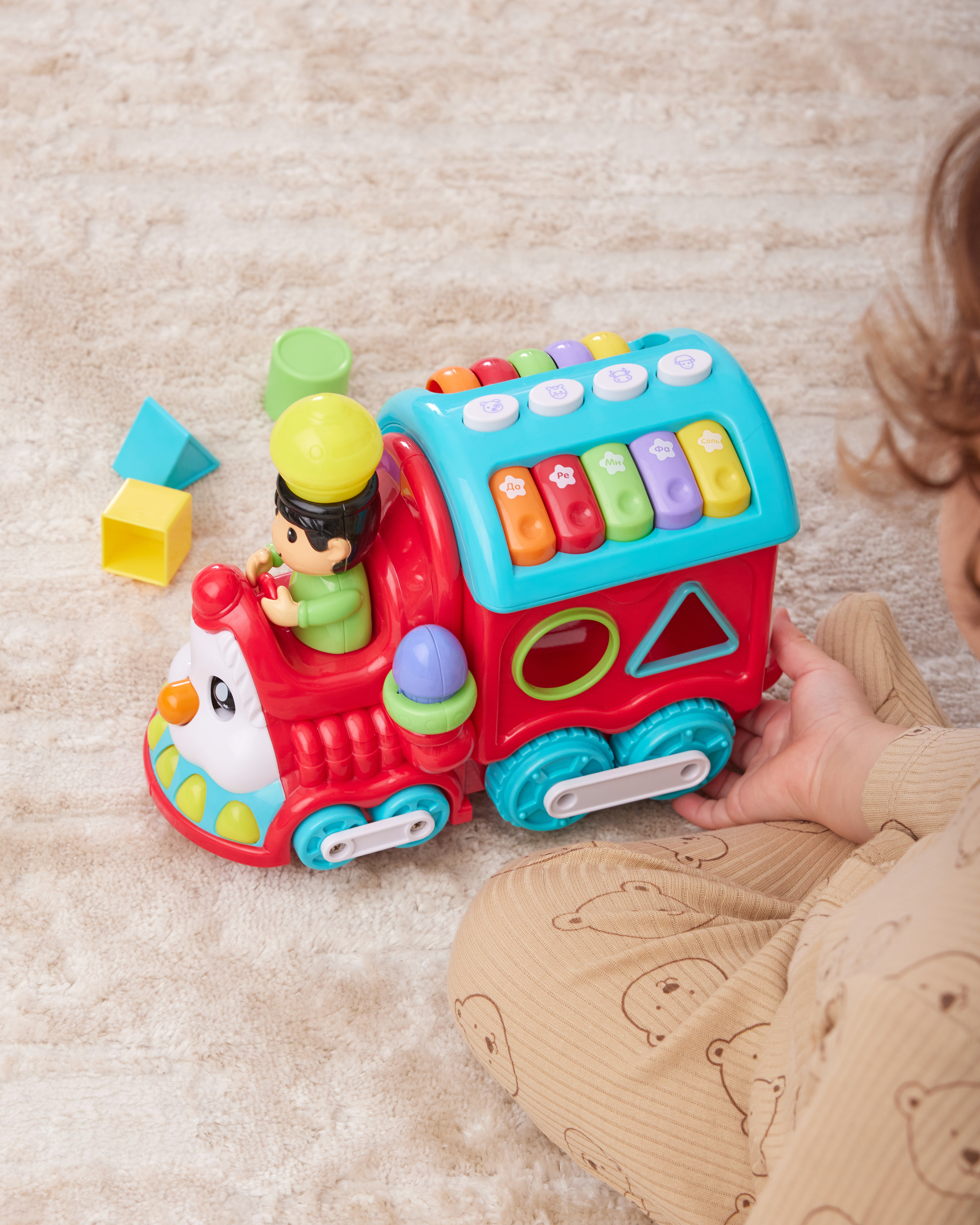 Игрушка BabyGo сортер Паровоз - фото 4