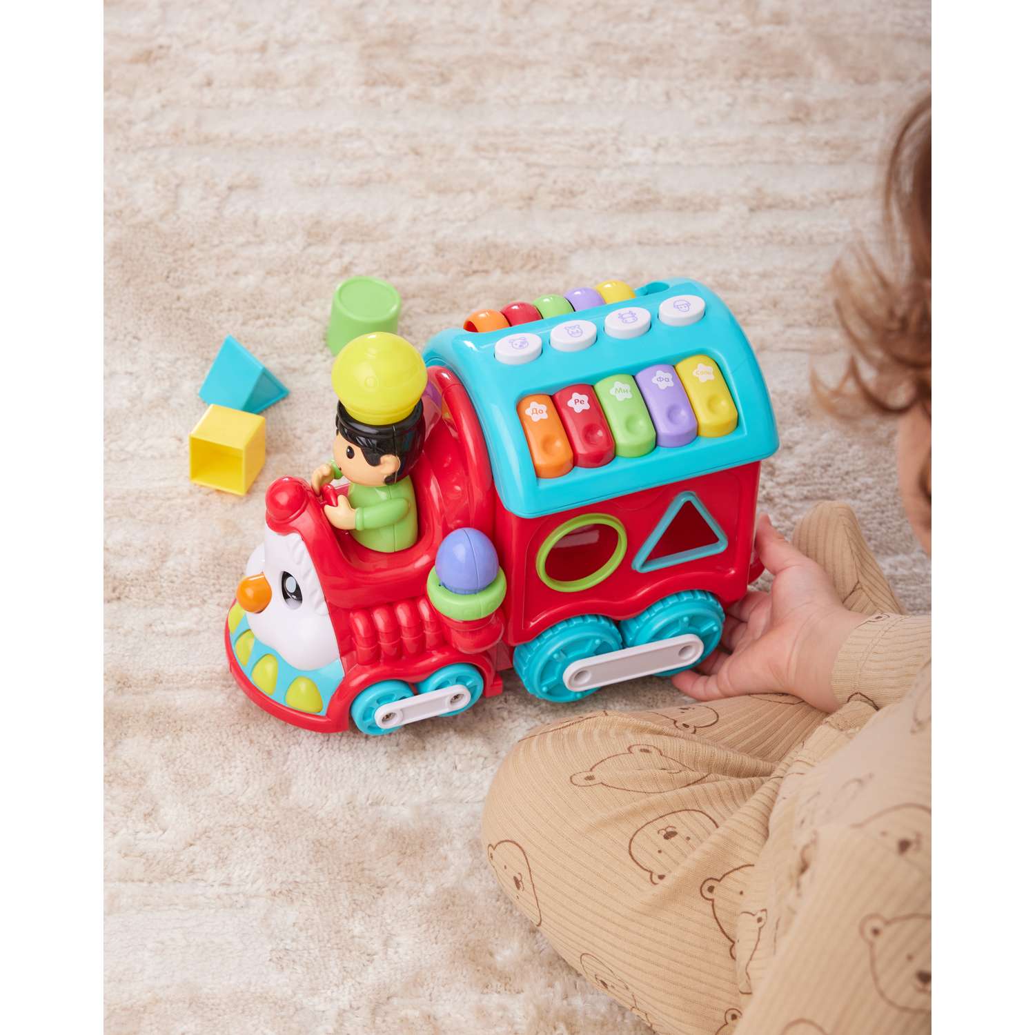 Игрушка BabyGo сортер Паровоз - фото 4