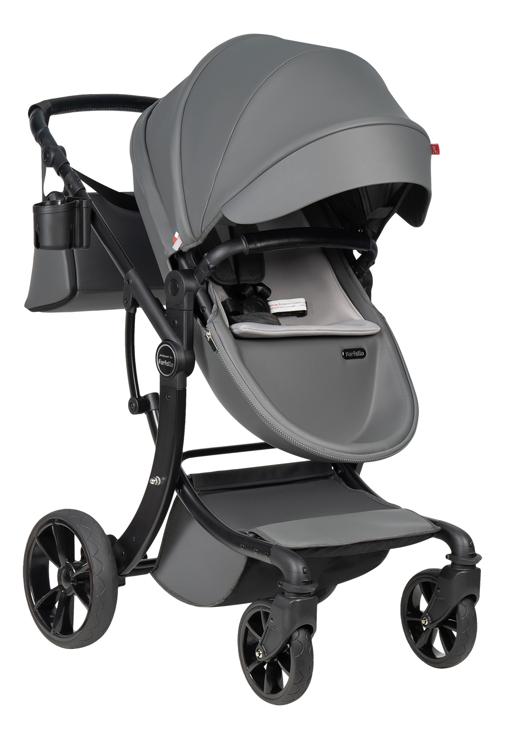 Коляска трансформер Aimile Spring серый - фото 14