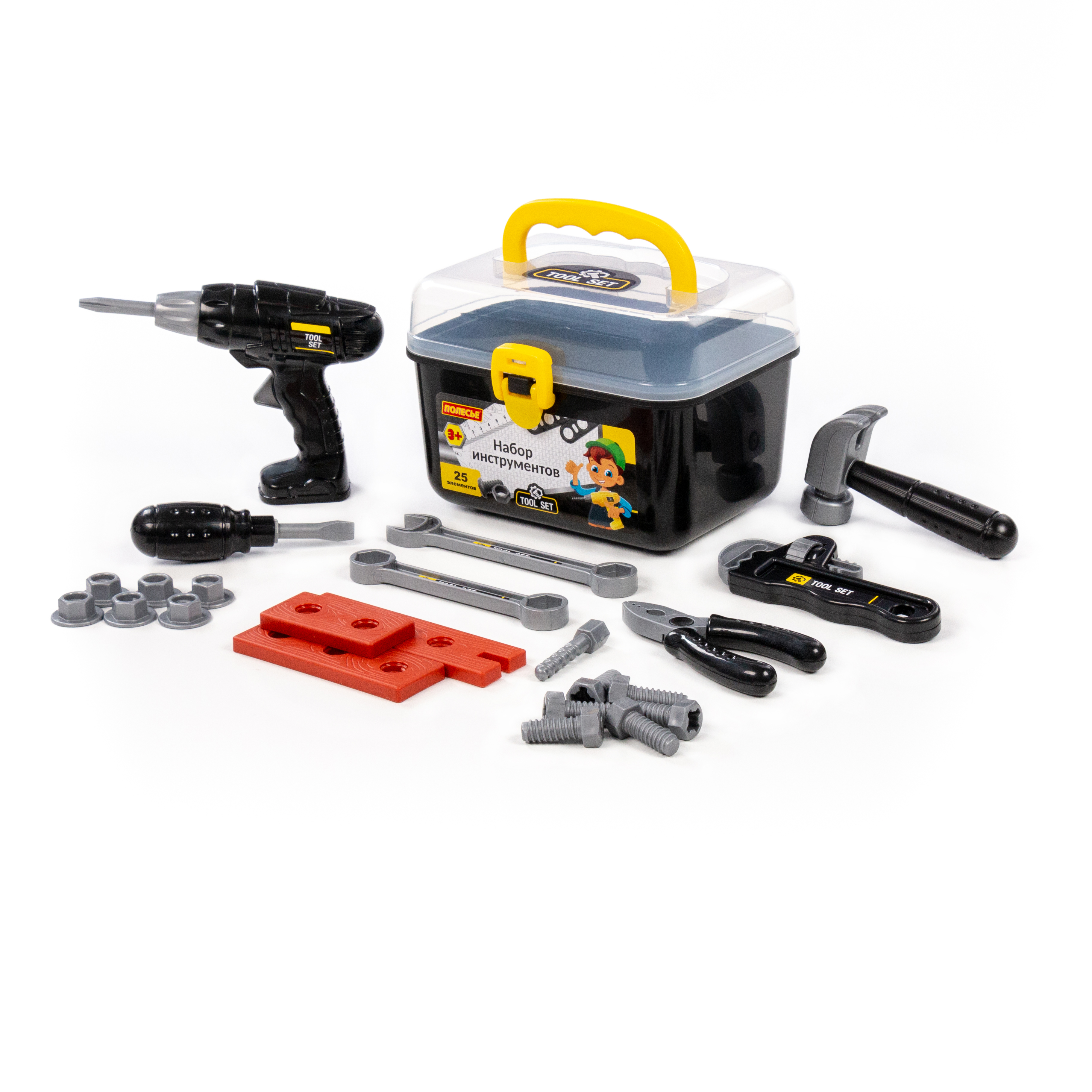 Игрушка Полесье инструменты строительные 30 предм. - фото 3