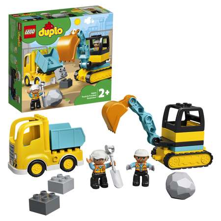 Конструктор LEGO DUPLO Грузовик и экскаватор блочный