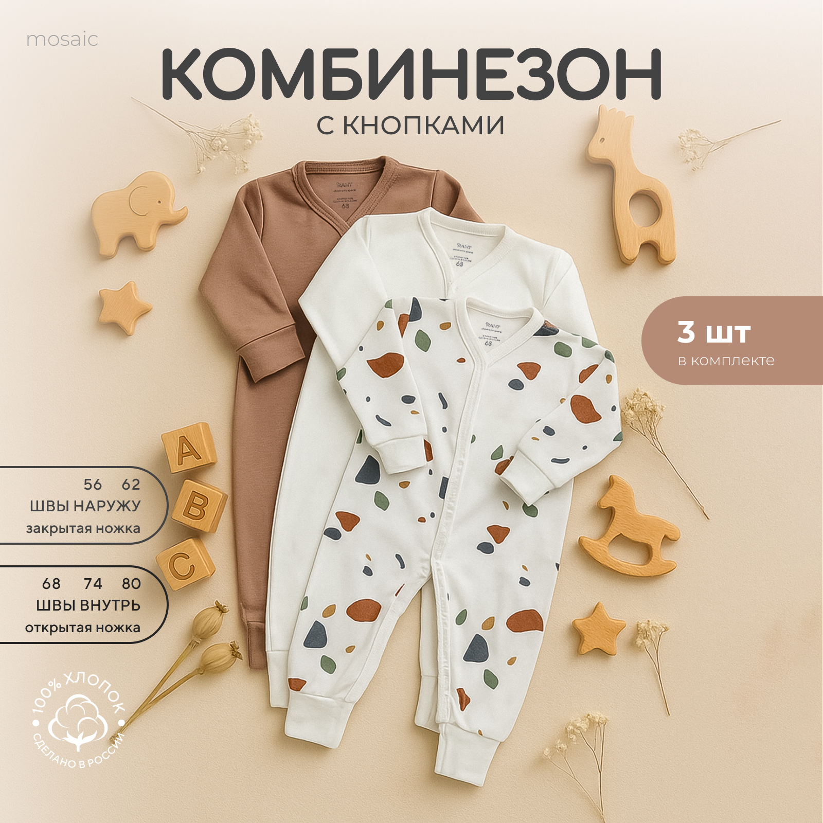 Комбинезон 3 шт Rant 4670078650139 - фото 2