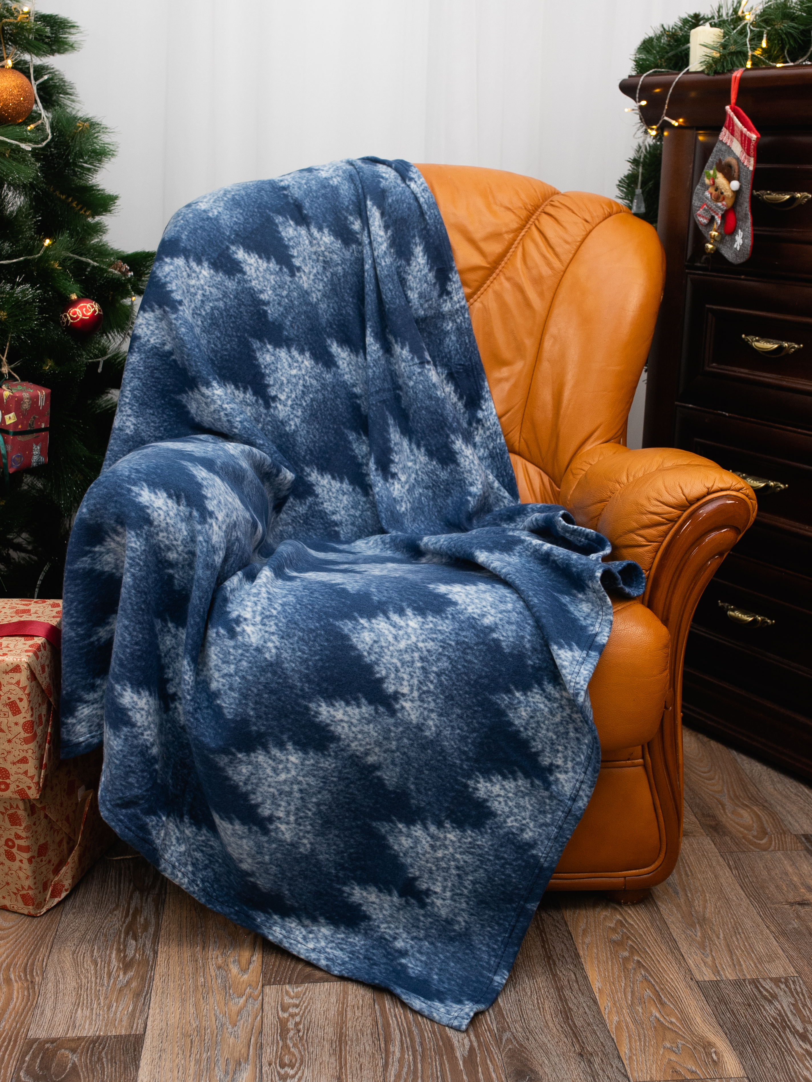 Плед Wellness WPL152-Зимний 8 150 x 200 см флис - фото 5