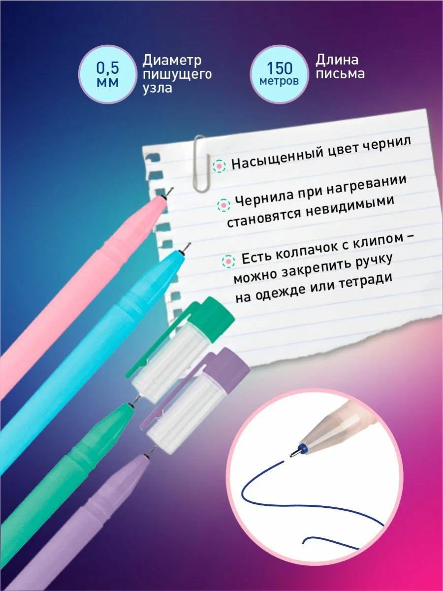 Ручка гелевая OfficeSpace 12 шт. - фото 2