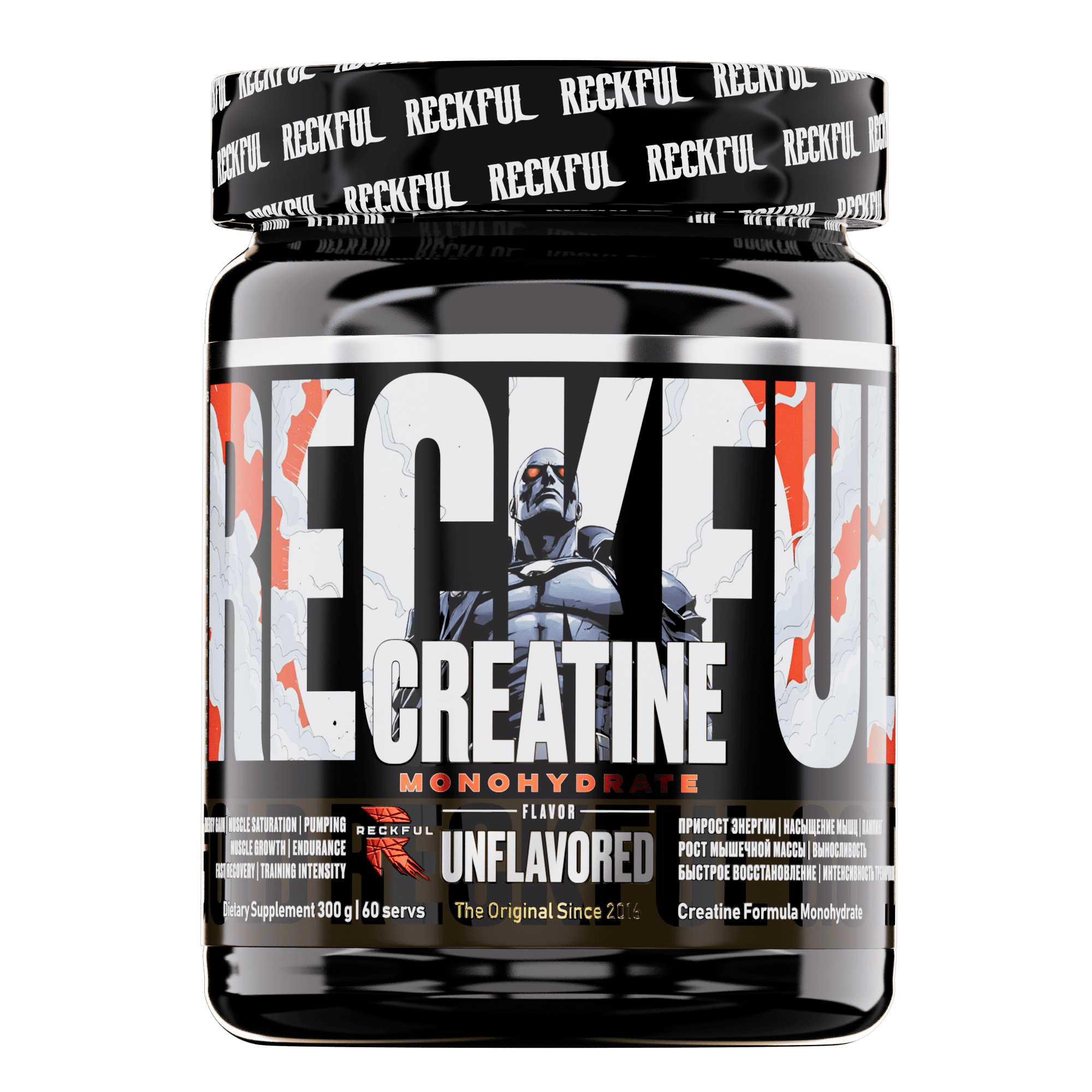 Creatine Monohydrate Powder 300гр Reckful Креатин моногидрат порошок - фото 1
