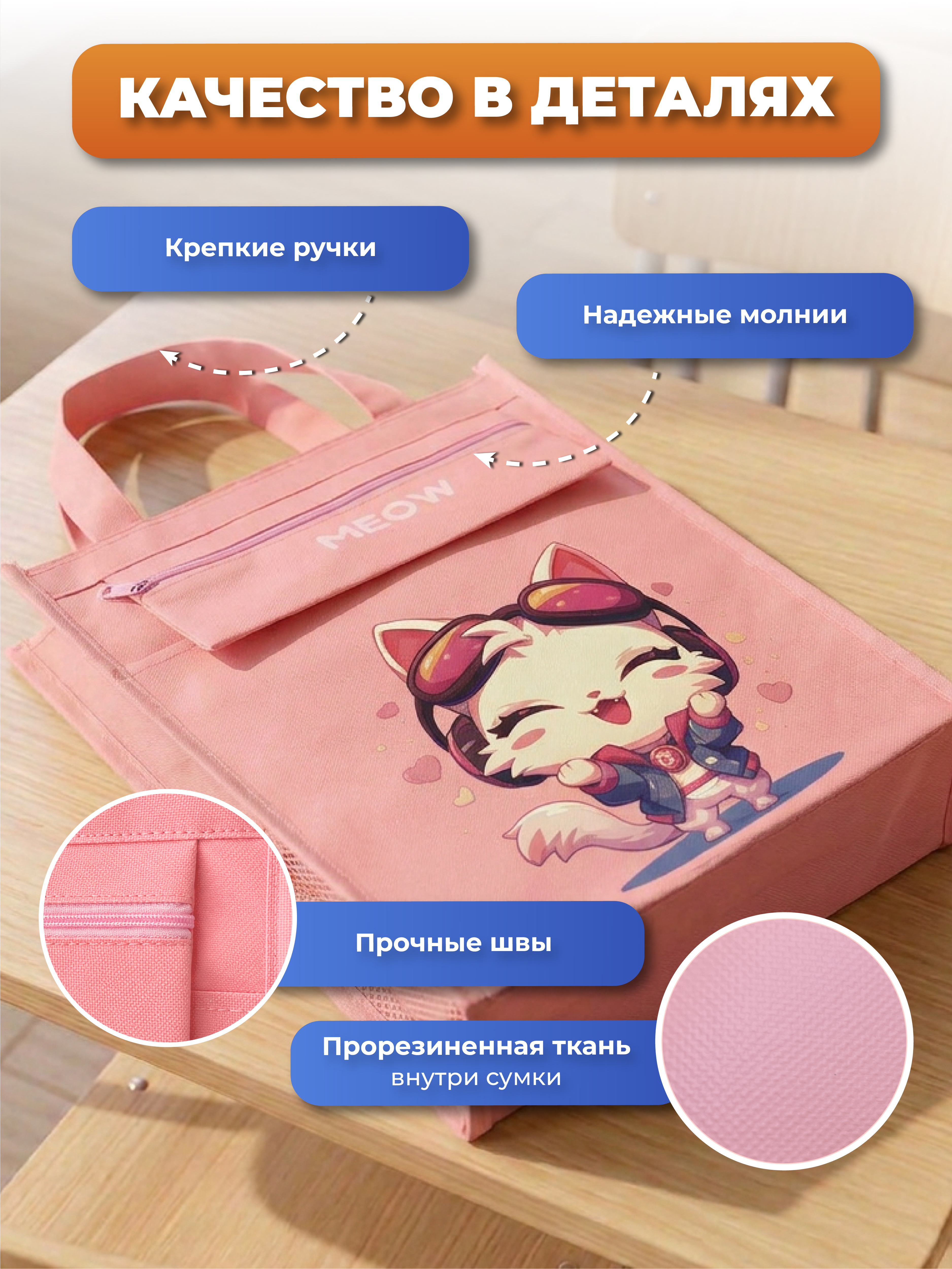 Папка с ручками AXLER для девочки школьная А4 - фото 5