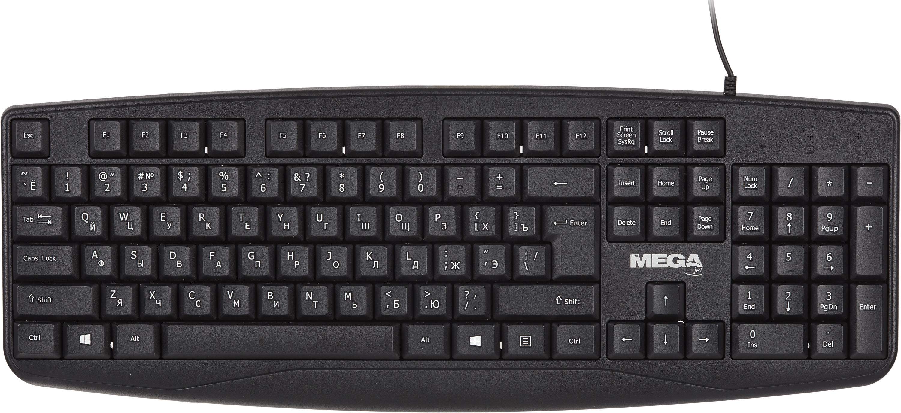 Клавиатура E-KB721 черная, USB, 104кн BT-JKB-003/E-KB721 - фото 10