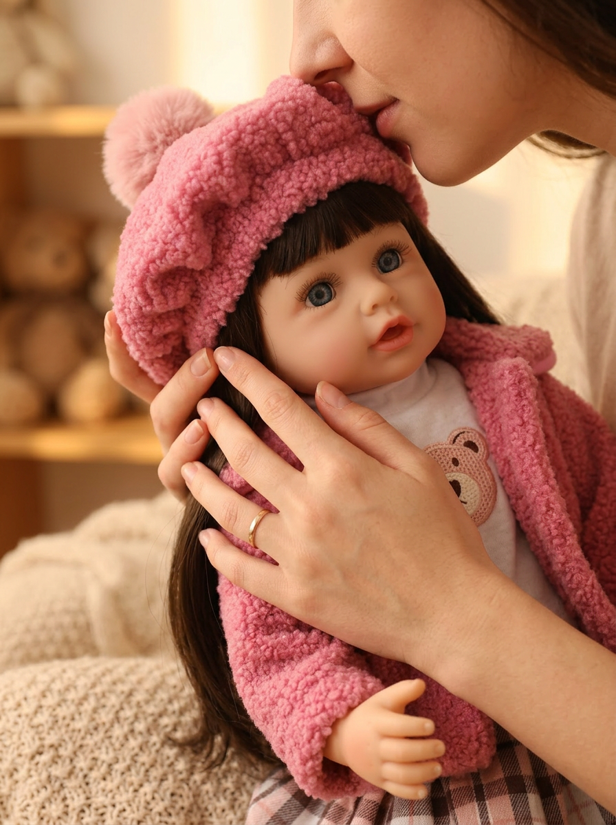 Кукла классическая QA BABY Реборн интерактивная говорящая высота 55 см KD22915А - фото 6