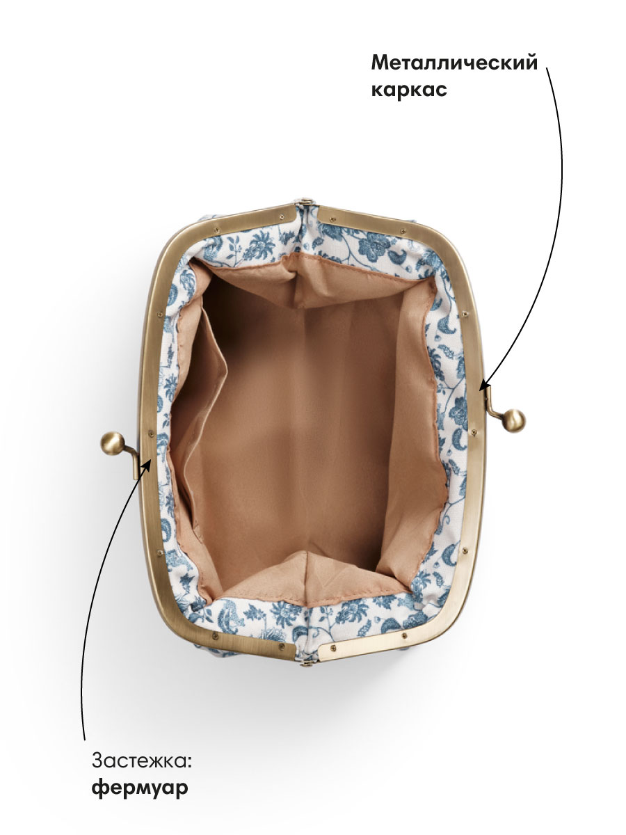 Косметичка женская с фермуаром Elodie Garden Leo Toile - фото 3