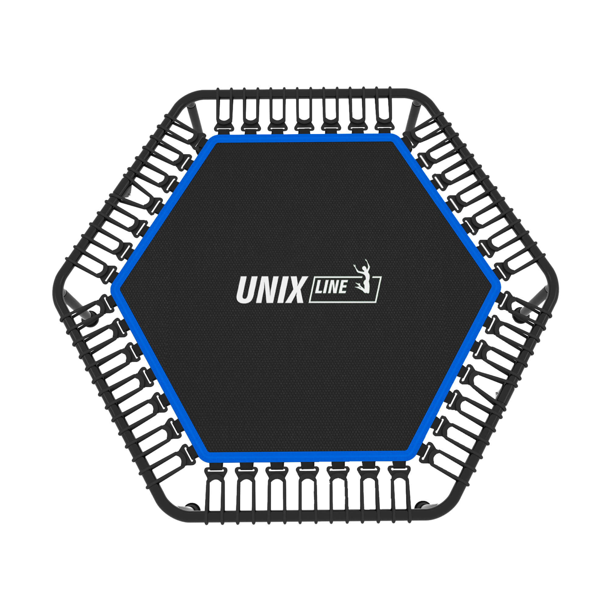 Батут Fitness Lite Blue UNIX line спортивный складной диаметр 125 см до 130 кг фитнес джампинг - фото 17