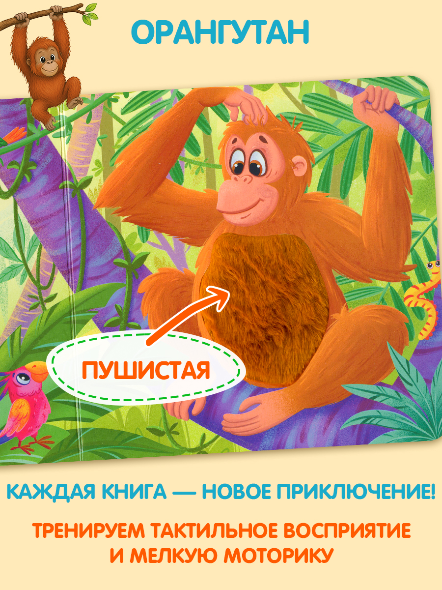 Тактильная развивающая книга-игра Бигр Африка - фото 6