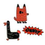 Значок Феникс + Монстрики 3 шт.