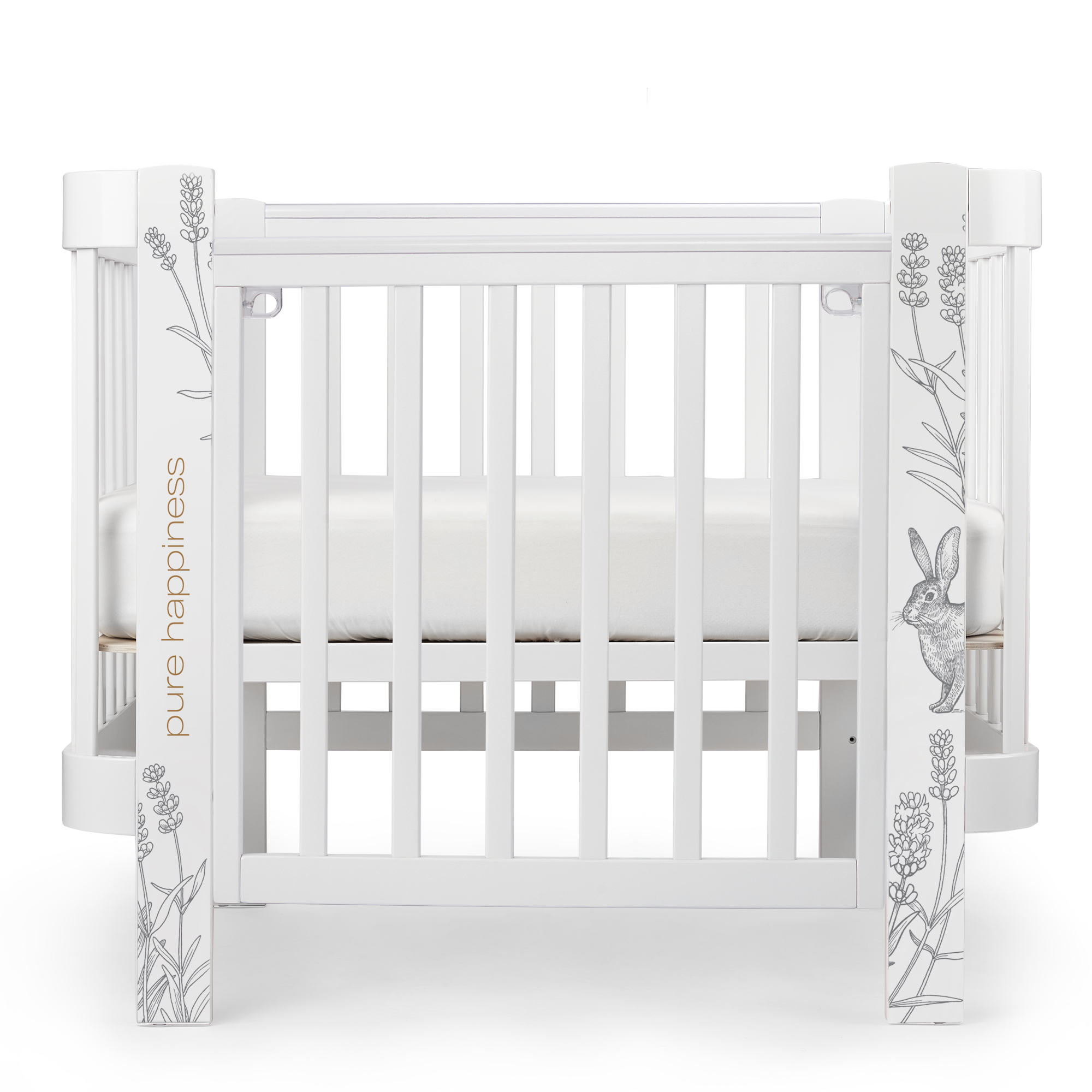 Кроватка-люлька Happy Baby Mommy Love White nova - фото 2
