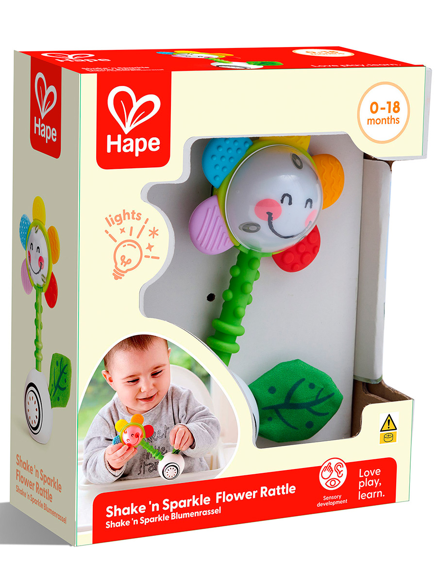 Игрушка Hape погремушка Погремушка светящийся цветок - фото 9
