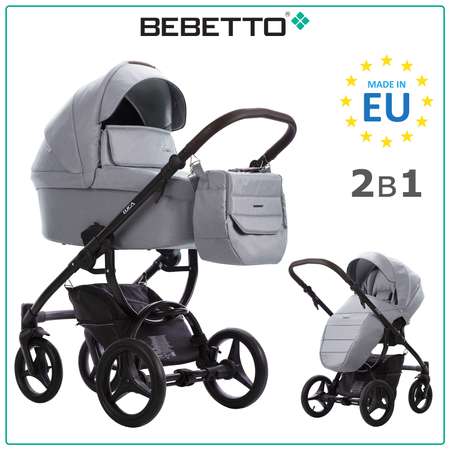 Коляска 2в1 Bebetto Luca серый