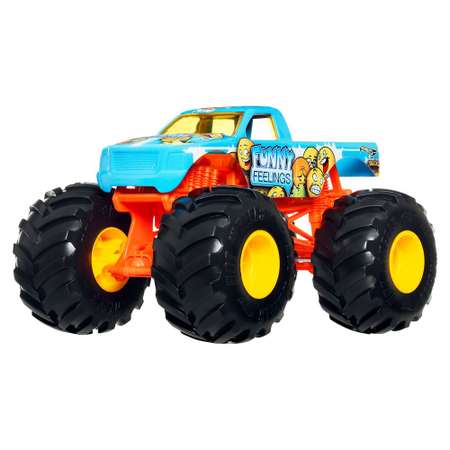 Монстр-трак Hot Wheels Monster Trucks 1:24 голубой