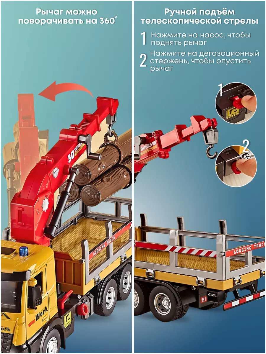 Автомобиль JOYTOONS Lifting crane - фото 2