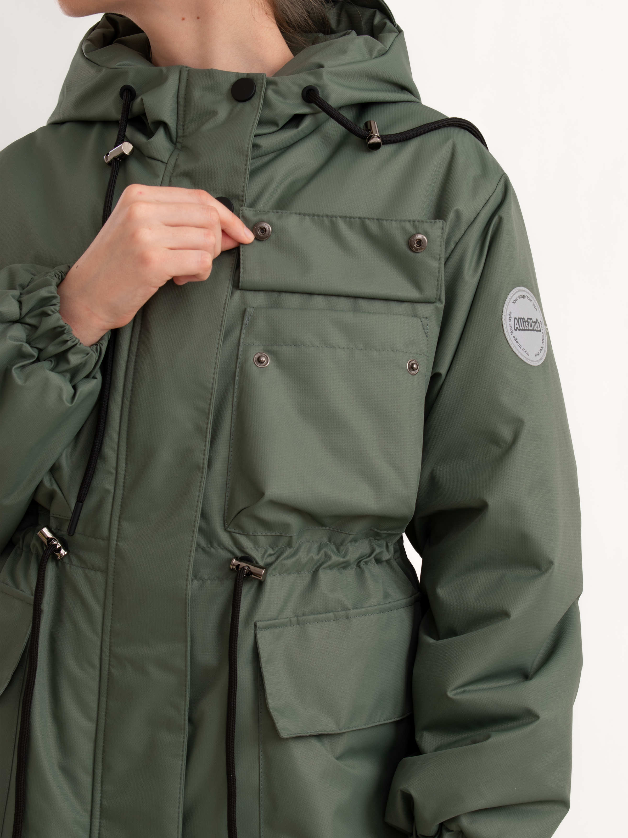 Куртка AllisZhuk 483-01 зеленый - фото 3