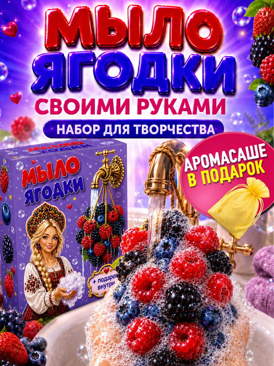 Набор Master IQ2 Ягодки мыло - фото 11
