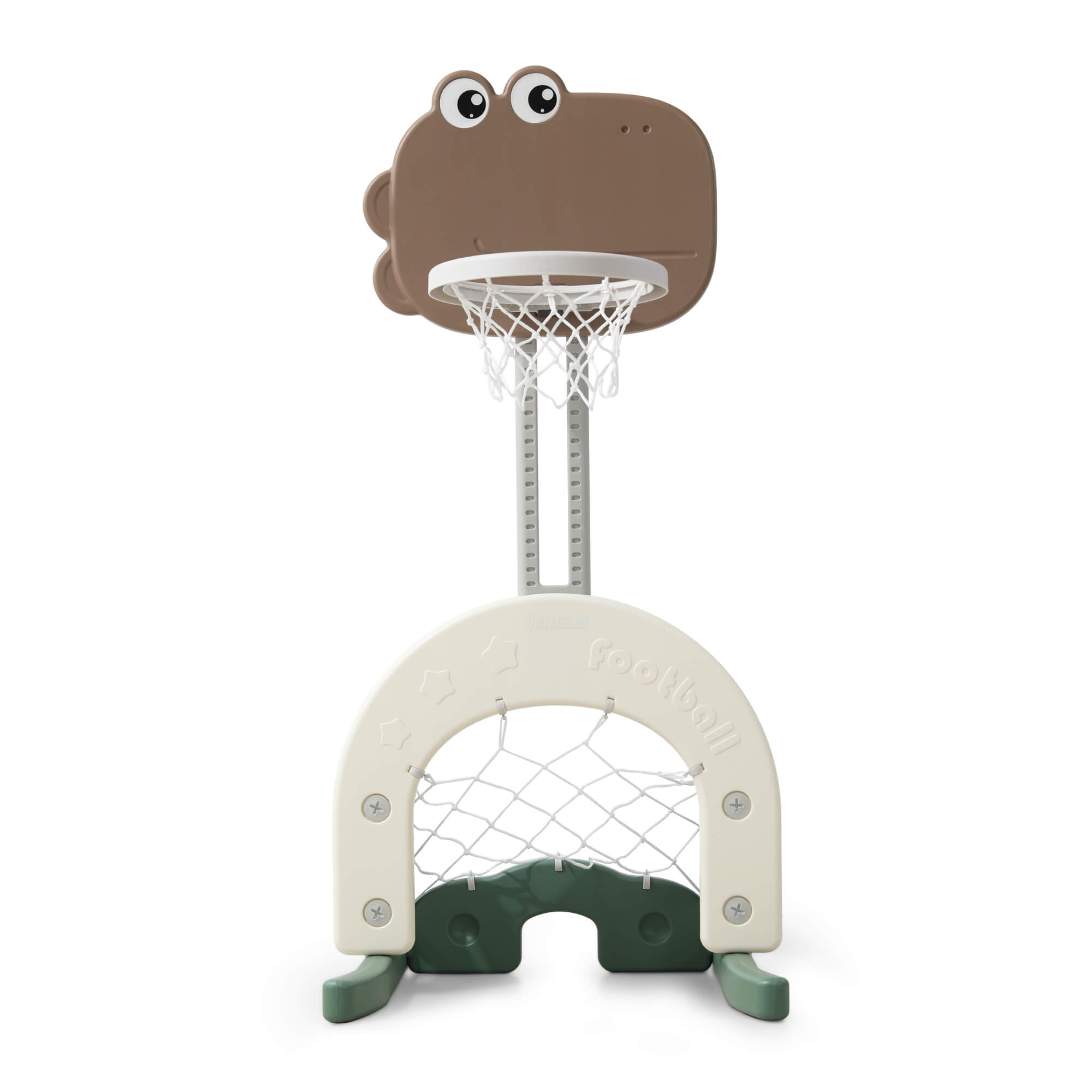 Баскетбольная стойка + ворота UNIX Kids Dino Green 2в1 для дома и улицы - фото 9