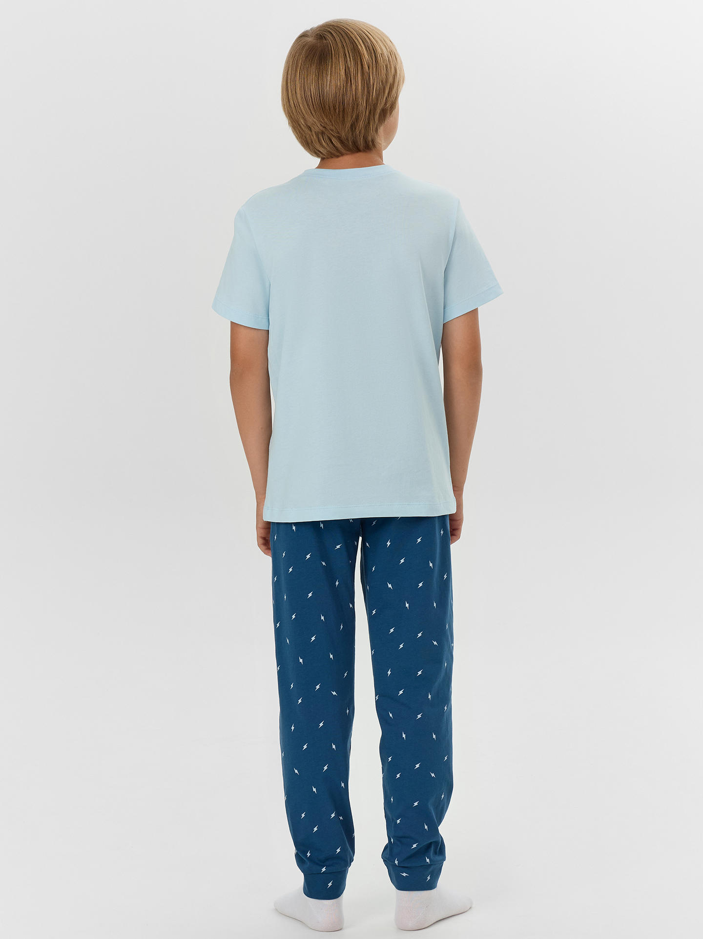 Пижама Mark Formelle (Марк Формэль) 563321-1/голубое небо +молнии на синем - фото 2