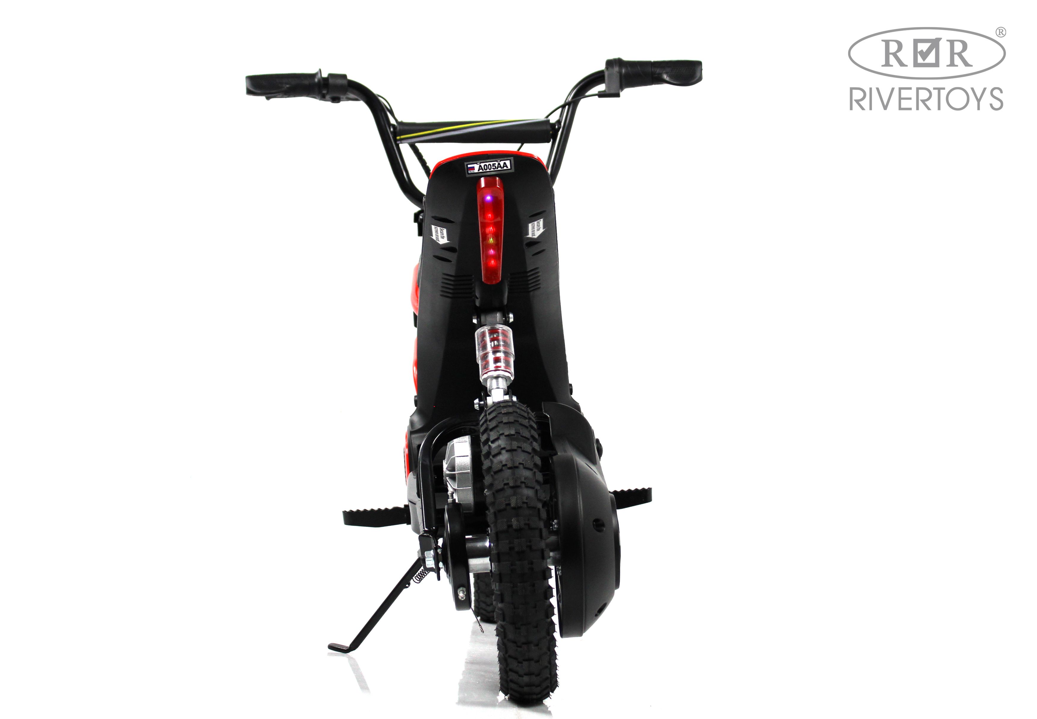 Электромотоцикл RIVERTOYS A005AA-MOTO-RED - фото 4