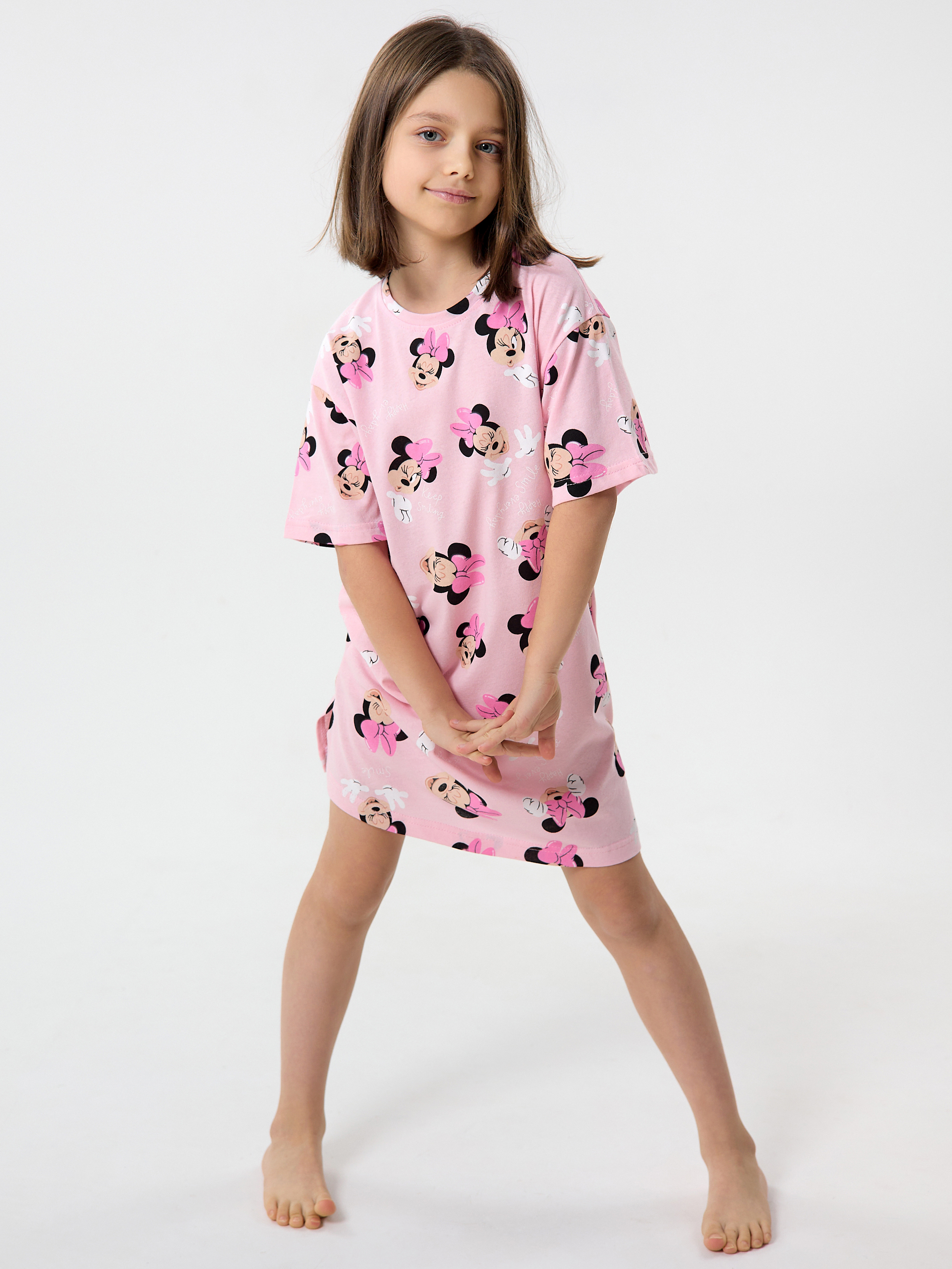 Сорочка ночная YAXX 003--Туника микки/розовый (К) - фото 1