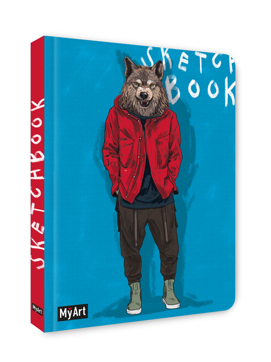 Скетчбук Проф-Пресс блокнот На стиле. Волк А5 64 лист. 1 шт. - фото 5