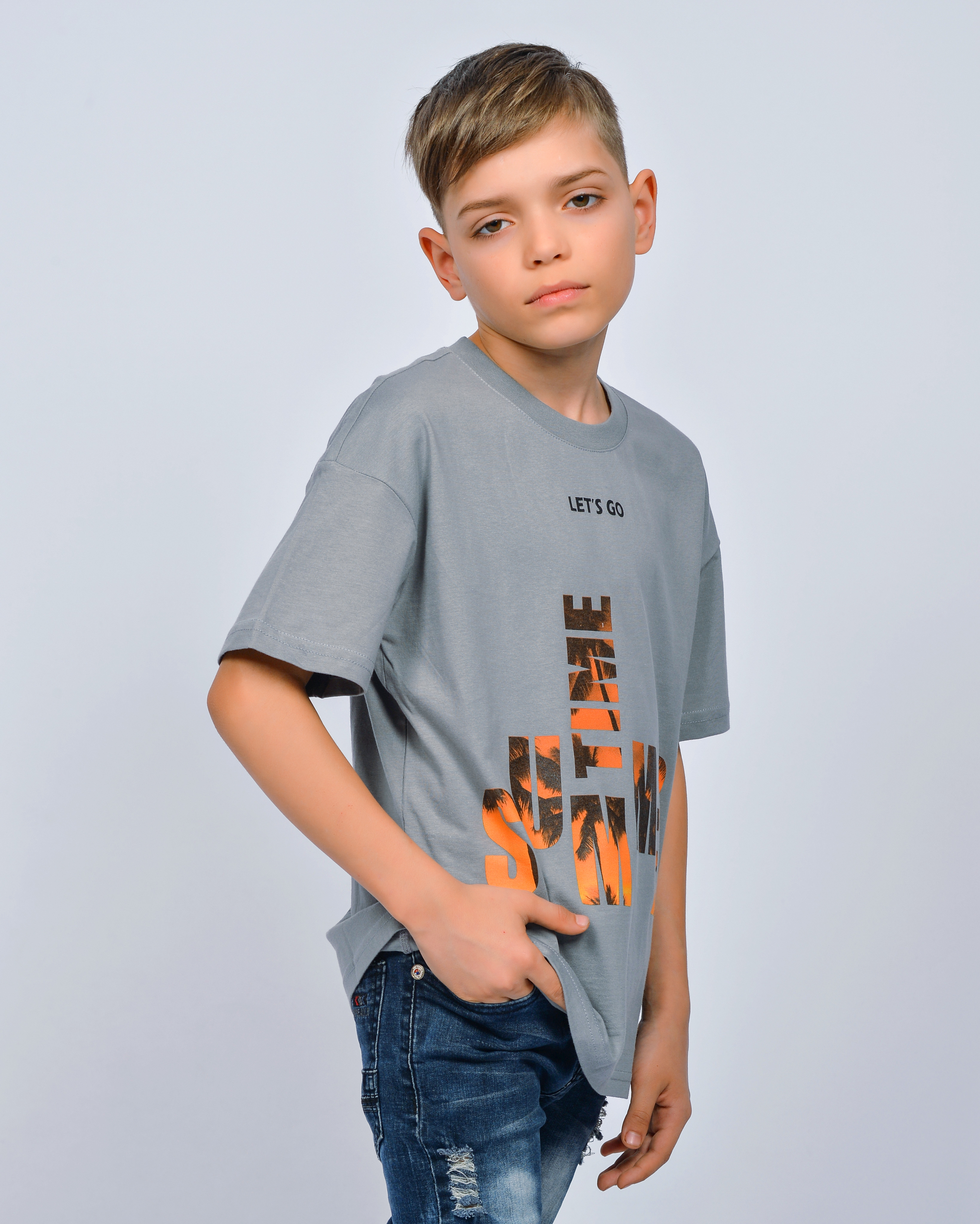 Футболка Lets Go 52357_серый - фото 3