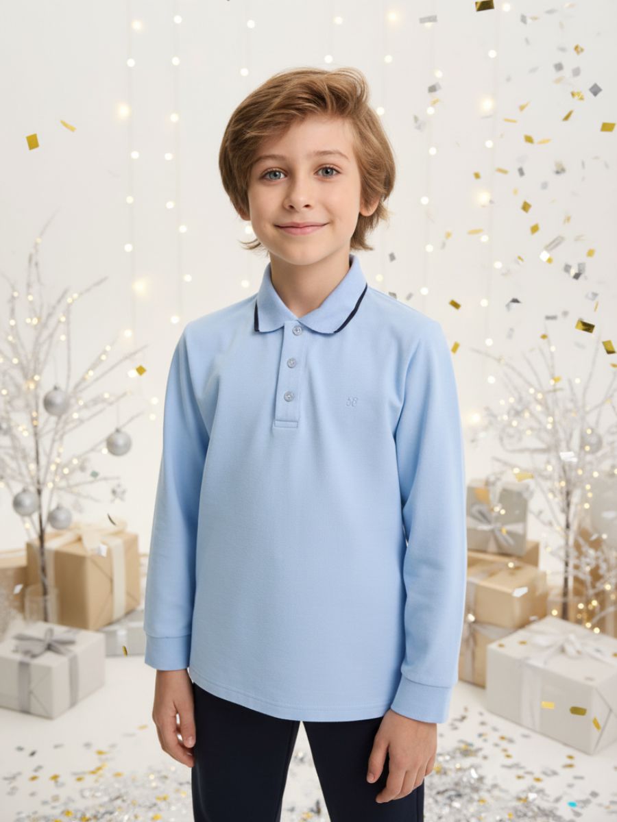 Рубашка-поло NIKASTYLE 4ш21125 голубой - фото 1