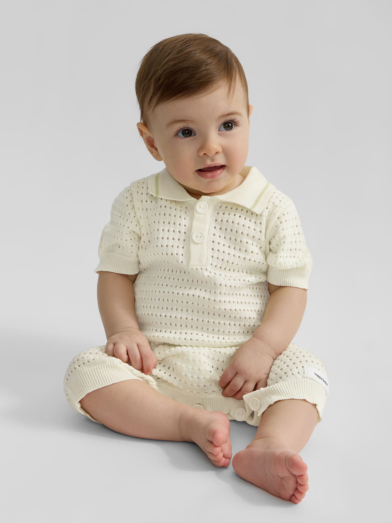 Изображение товара Песочник Happy Baby 80 с хлопком и легкой вязкой