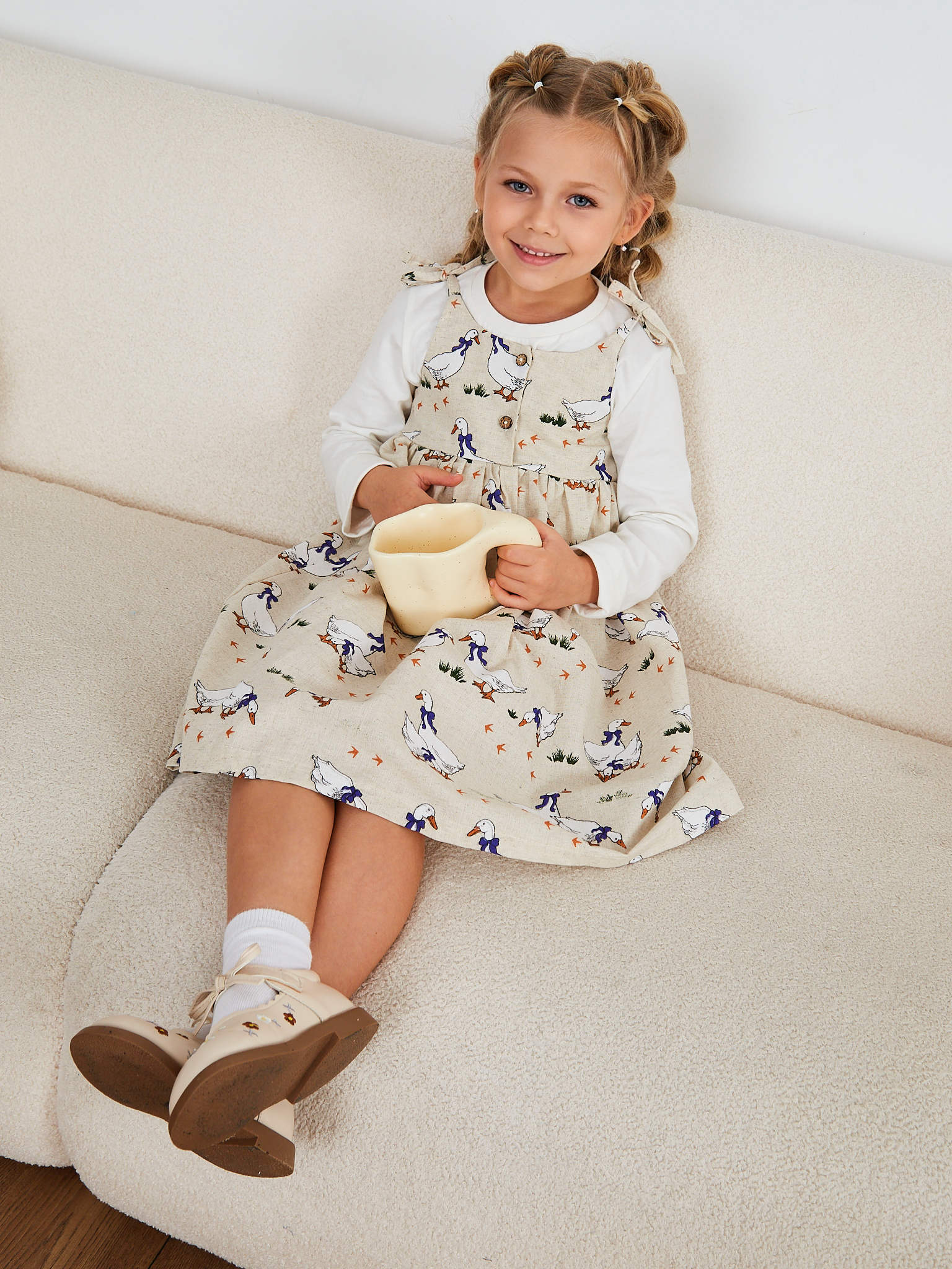 Сарафан MOUN сарафан_девочки_гуси - фото 19