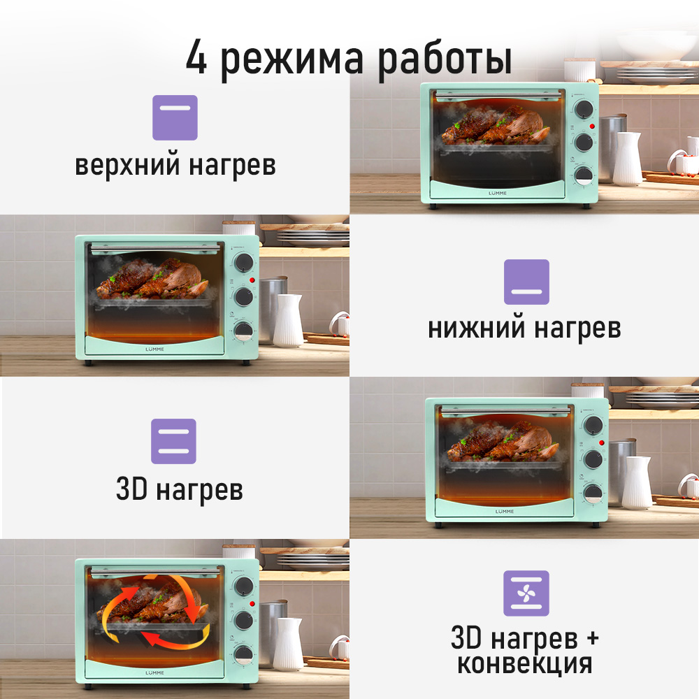 Духовой шкаф LUMME LU-EO1714A - фото 2