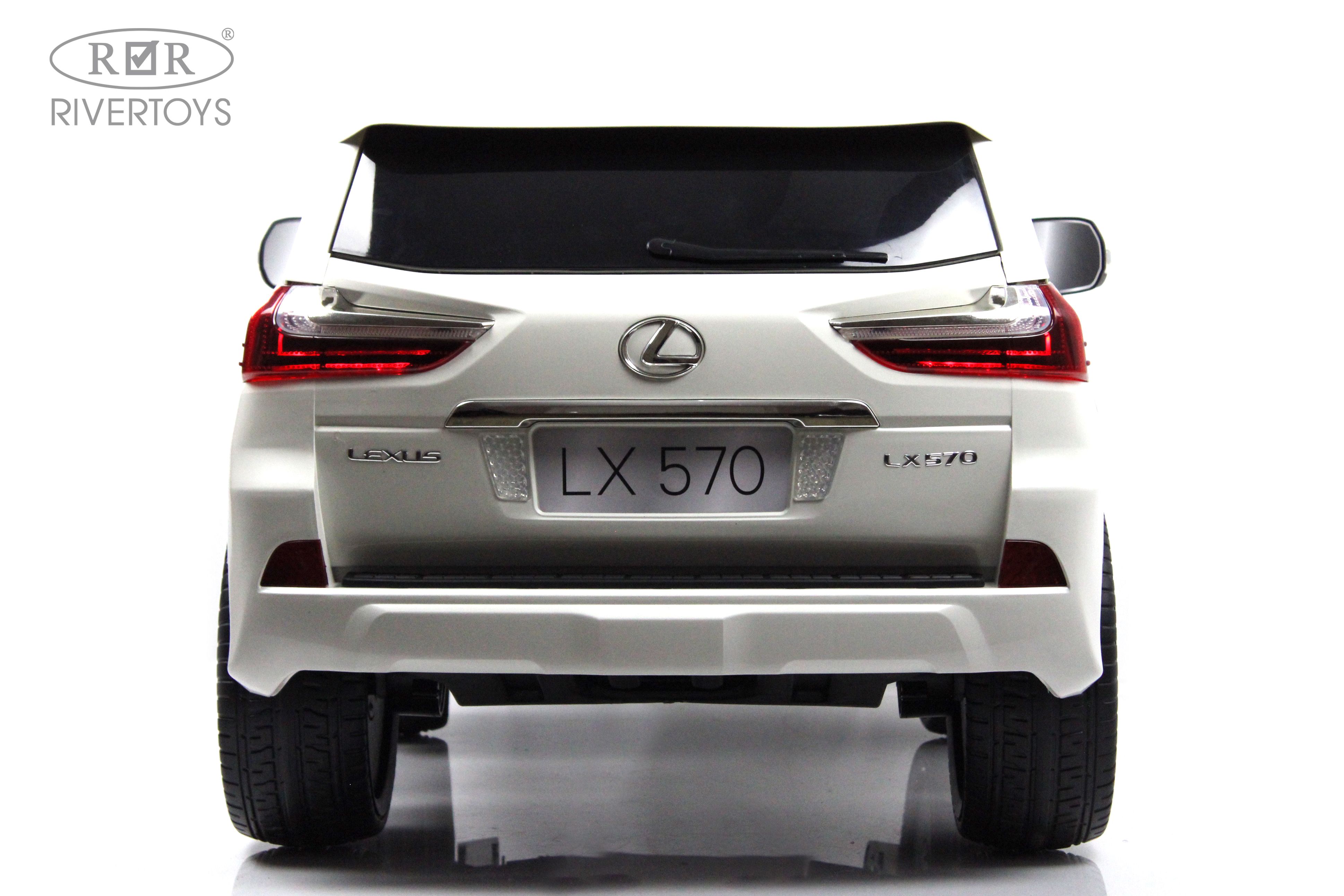 Электромобиль RIVERTOYS Lexus Y555YY-WHITE С пультом ДУ - фото 12