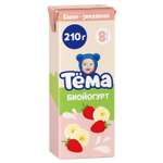 Биойогурт питьевой Тёма банан-земляника 2.8% 210г