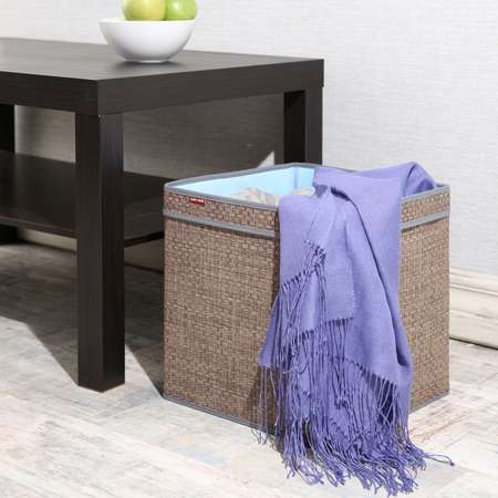 Корзина для хранения CASY HOME с ручками 30х30х30см синий ВА-041
