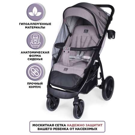 Коляска прогулочная BabyCare Venga Теплый серый