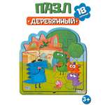 Пазл KiddieArt Семейка Завров на природе деревянный