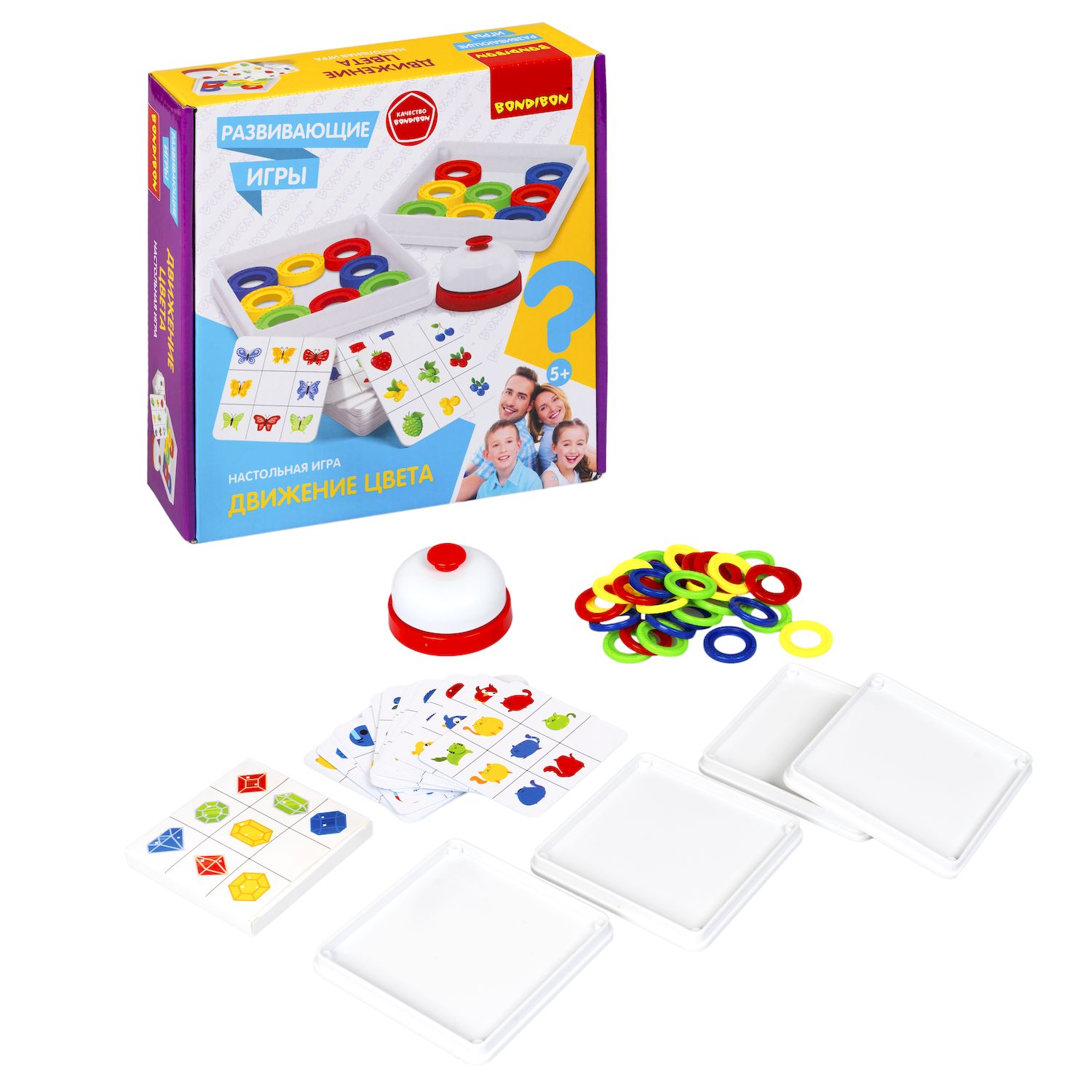 Настольная игра Bondibon на реакцию Движение Цвета - фото 5