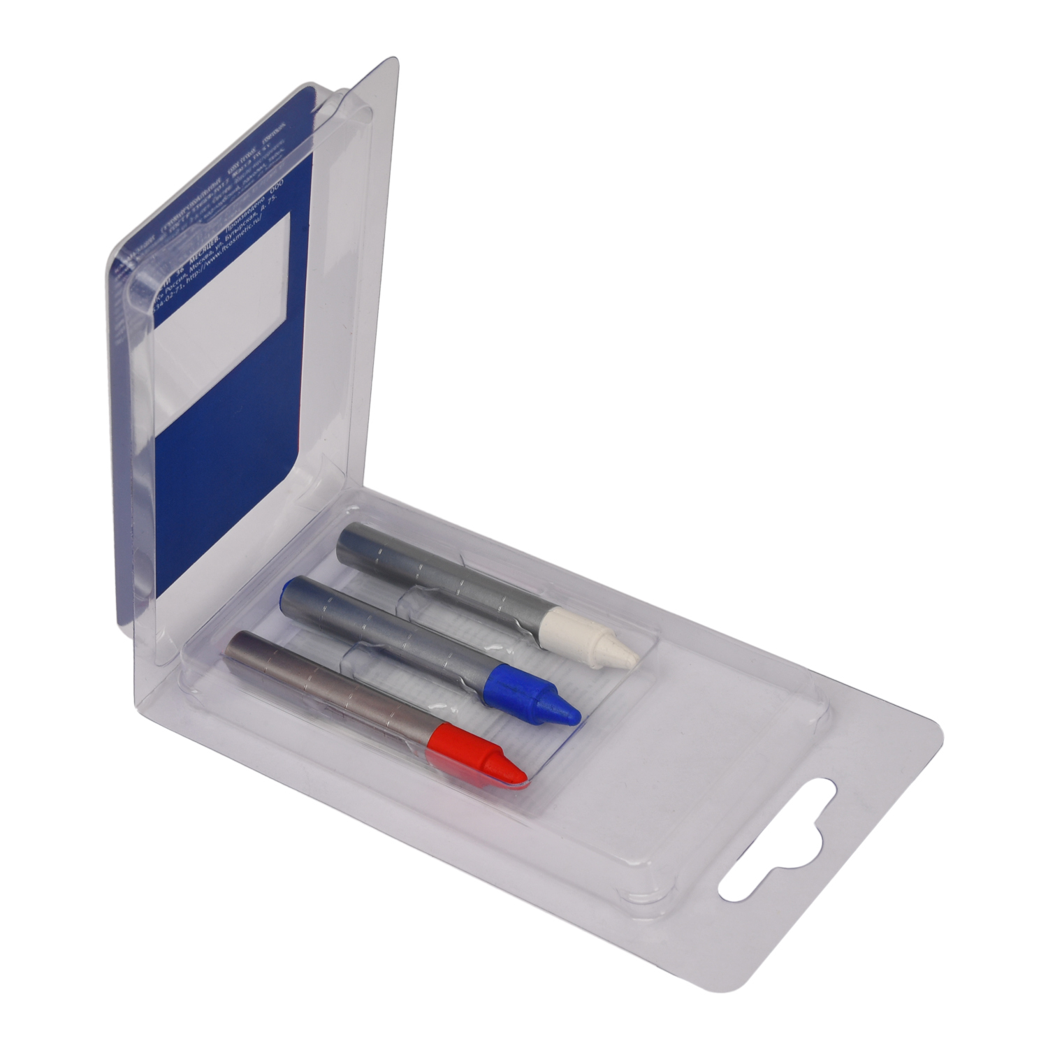 Аквагрим Фабрика театральной косметики карандаши-мелки 3 цв. - фото 3