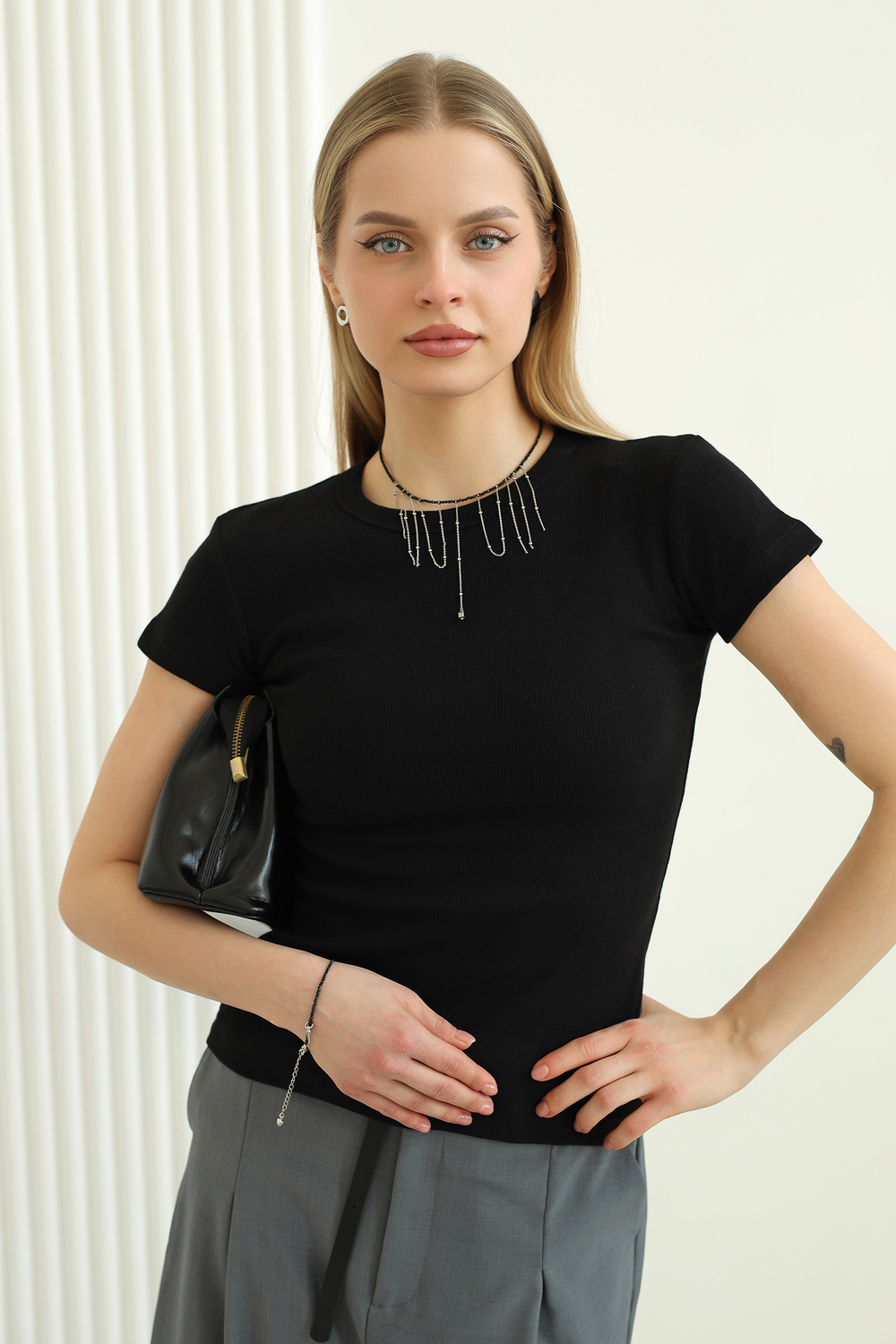 Футболка Натали Суслова 14511 черный - фото 4