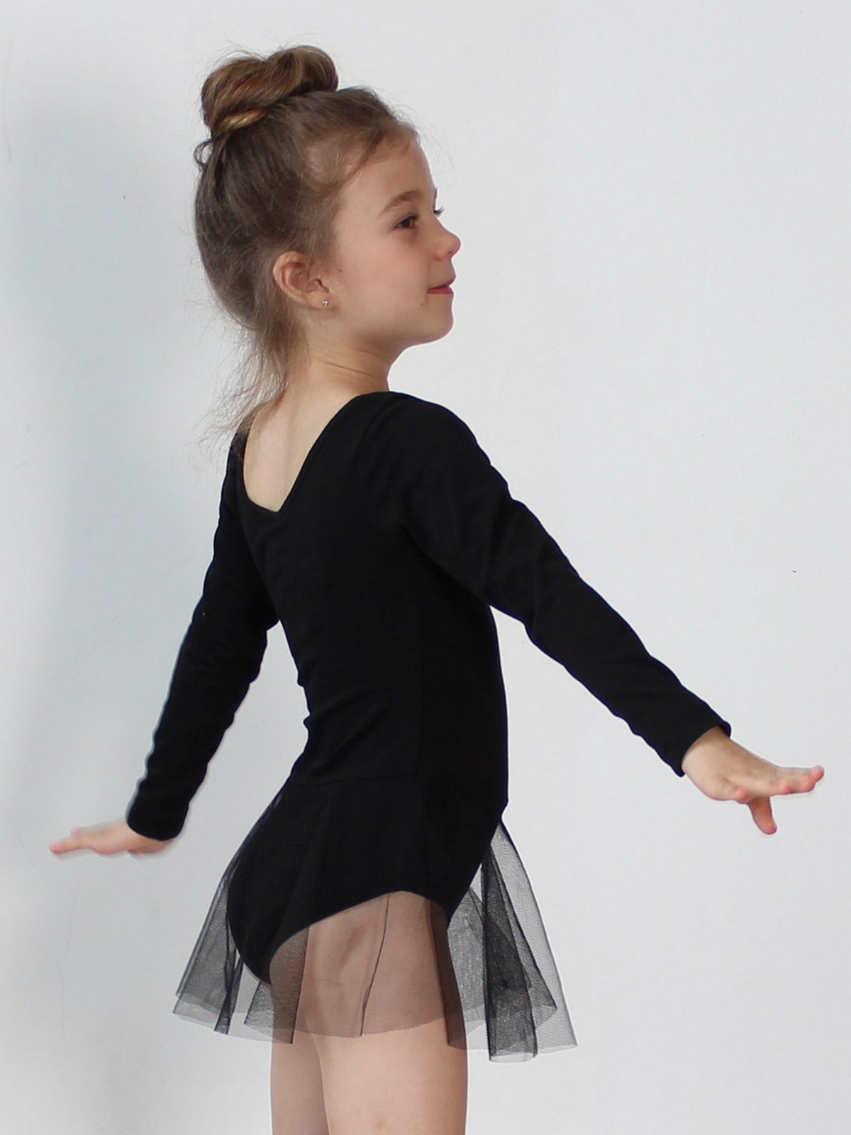 Купальник гимнастический STELLA MODA 26403._черный - фото 5