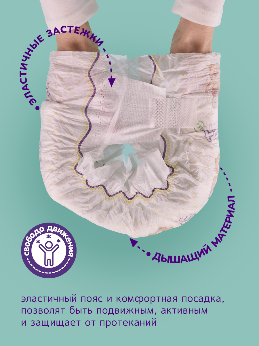 Подгузники Happix для новорожденных 5 (11-25 кг) 28 шт. - фото 9