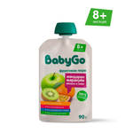 Пюре BabyGo яблоко-мандарин-киви-маракуйя с 8 мес 90 г