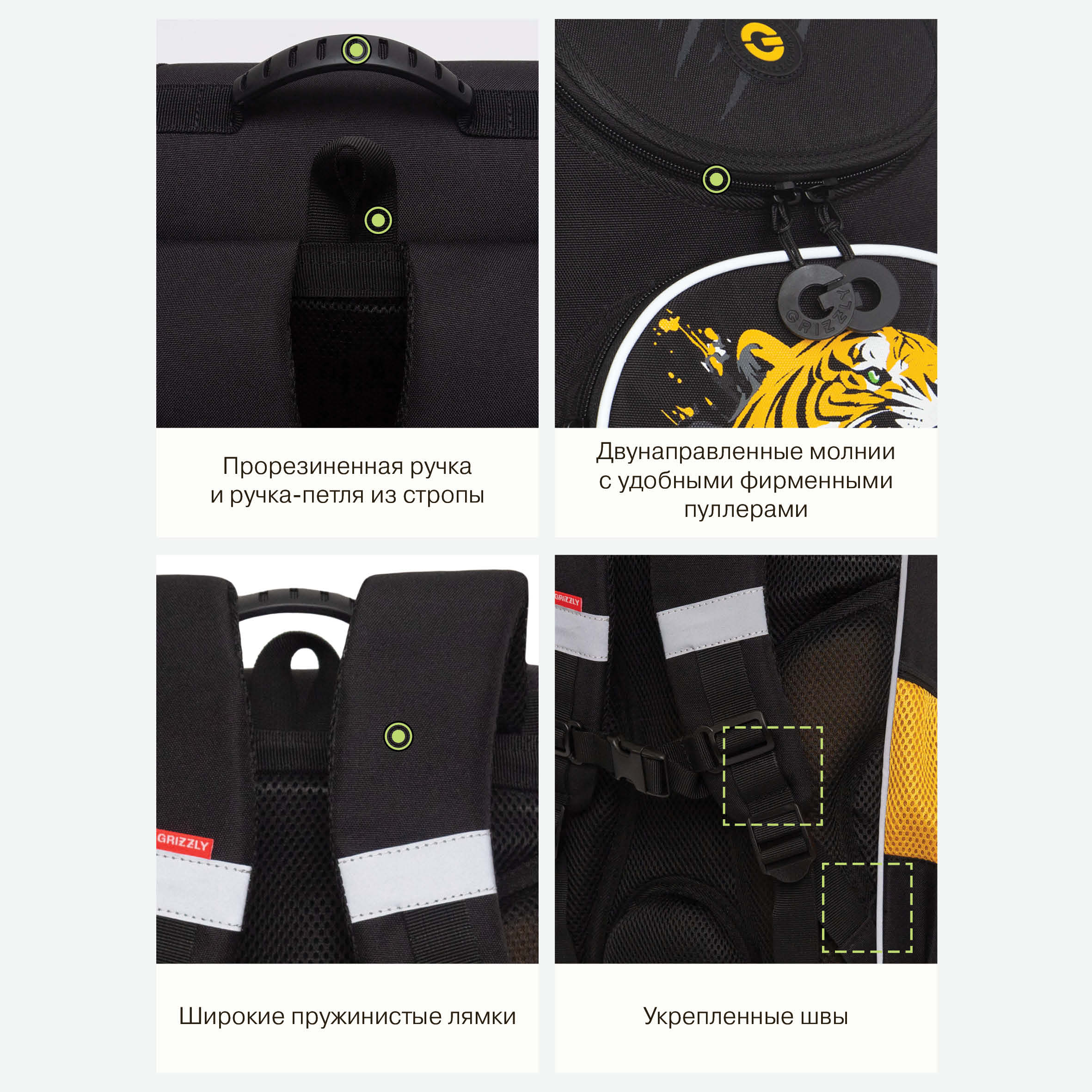 Ранец Grizzly Тигр - фото 14