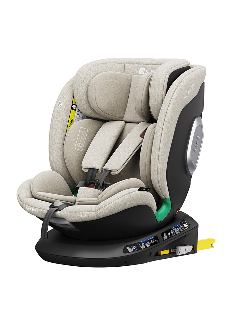 Автокресло KLEE Spark 360 i-Size Isofix 0+/1/2/3 (0-36 кг) бежевый - фото 1